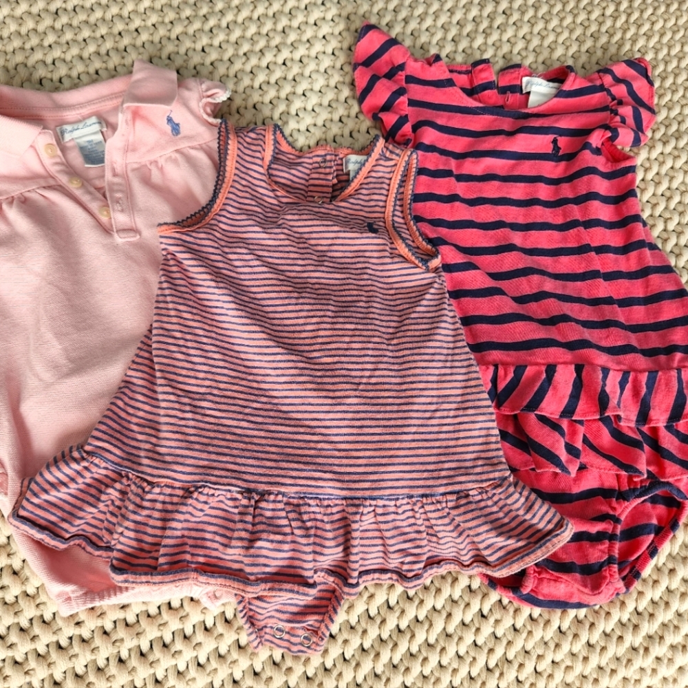 Ralph Lauren girl 6 and 9 month outfits!! EUC